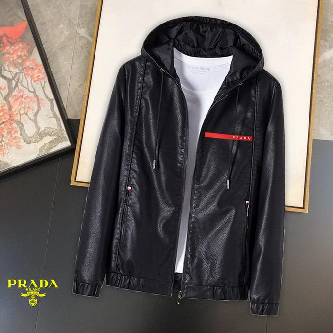 Prada Leather Jacket Mens ID:20230221-79